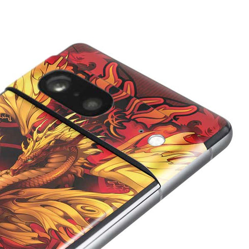 Fire Dragon by Ruth Thompson Pixel Skins